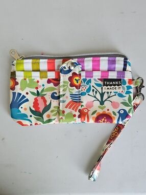 Floral Wristlet Wallet - Multicolor